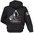 Hoodie Zip Sweater mit Dirt Track Motorcycles Graphicprints in black von M-XXL