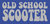 T-Shirt Old School Scooter Roller GS150 Design in blau von M-XXL