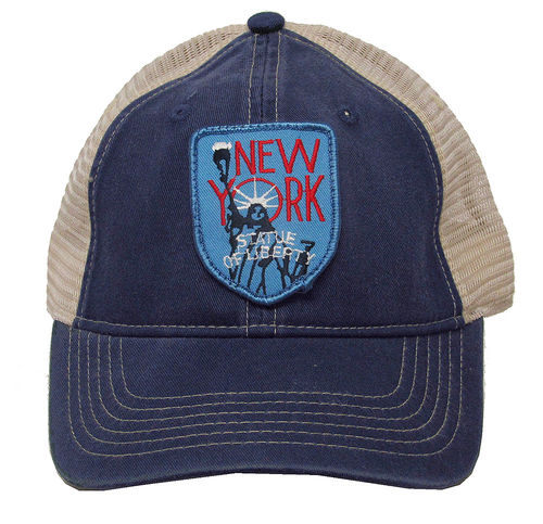 Truckercap mit gesticktem Patch "New York" klassischer 50ties Look Unigröße