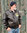 Fliegerjacke handbemalt Noseartjacke aus Kunstleder aus den USA in Größe XL