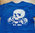 T-Shirt Speed Cowboy Skull Back- und Frontprint in blau von M-XXL