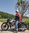 Motorradjacke von Cromwell im Racingstyle aus schwerem dreifarbigem Leder mit Protektoren in Größe L