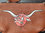 Schlüsseltasche mit handgemaltem "Longhorn" Motiv Unikat aus Leder