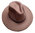 Cowboyhut aus einem Wollmaterial in braun Unigröße 57,5cm