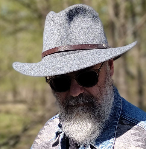 Cowboyhut aus einer Wollmischung in grau, Unigröße